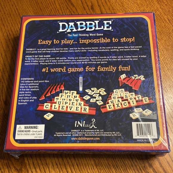 Dabble Fast thinking award winning Word Game NEW - Picture 4 of 8